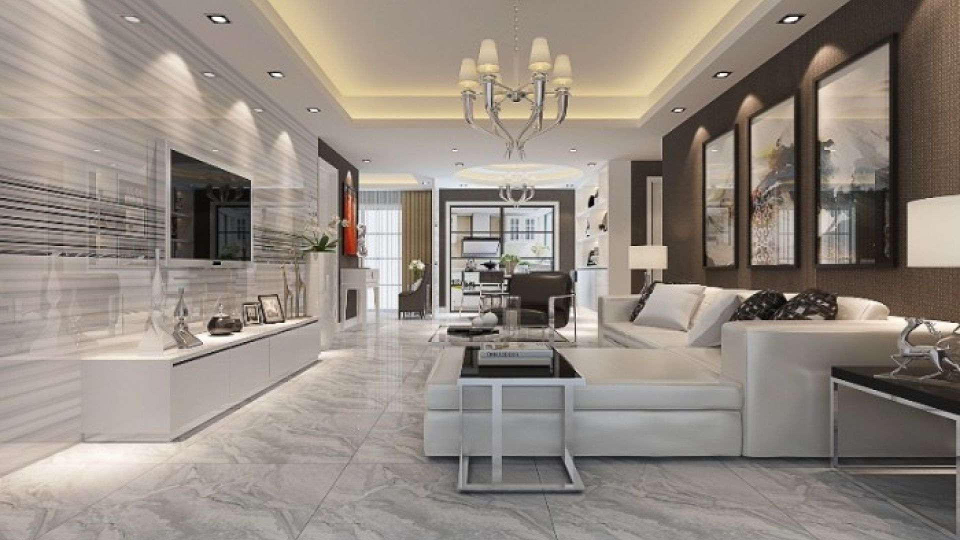 Nội thất Tân Trường Minh mang vẻ sang trọng mới đến Hoàng Hùng Hotel với nhựa PVC vân đá